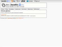 Tablet Screenshot of dev.jacekk.net